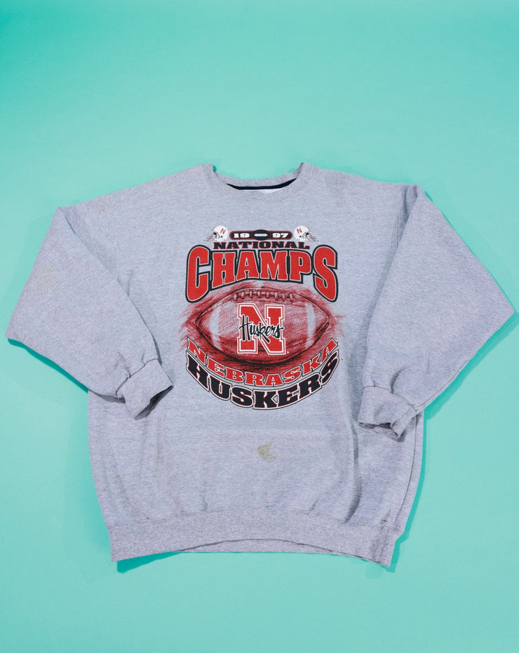Vintage 1997 Nebraska Huskers National Champions Crewneck Sweater