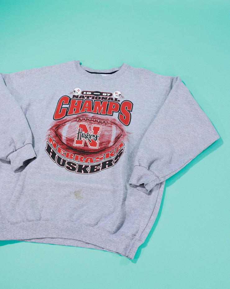 Vintage 1997 Nebraska Huskers National Champions Crewneck Sweater