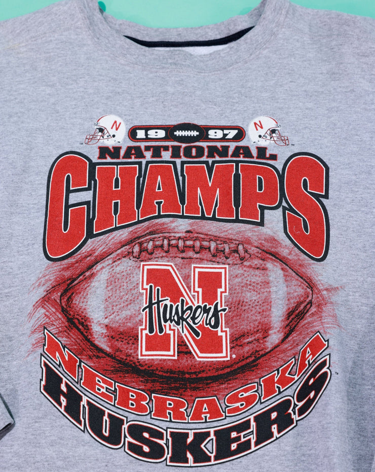 Vintage 1997 Nebraska Huskers National Champions Crewneck Sweater
