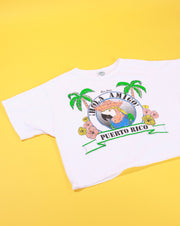 Vintage 90s Stanley Michaels San Juan Puerto Rico Crop Top