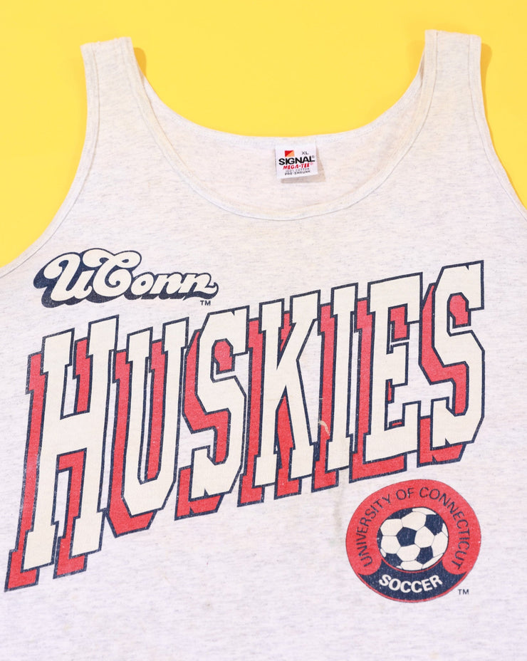 Vintage 80s UConn Huskers Soccer Tank Top