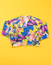Vintage 80s Platinum by Dorothy Schoelen Floral Blazer