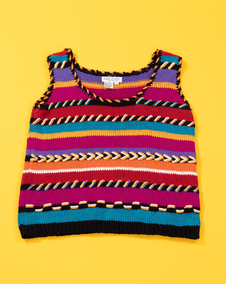 Vintage 90s Petites by SML Retro Crop Tank Top