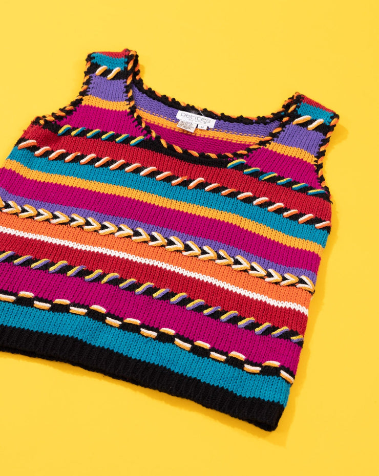 Vintage 90s Petites by SML Retro Crop Tank Top