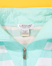 Vintage 80s Lavon Striped Retro 3/4 Sleeve Pullover