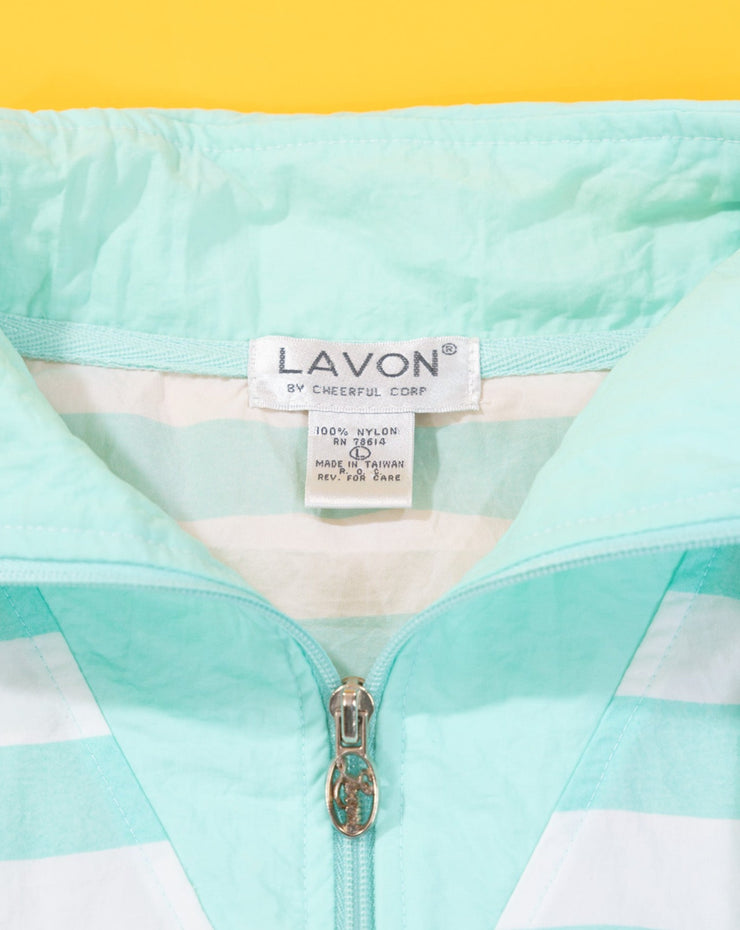 Vintage 80s Lavon Striped Retro 3/4 Sleeve Pullover