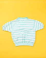 Vintage 80s Lavon Striped Retro 3/4 Sleeve Pullover