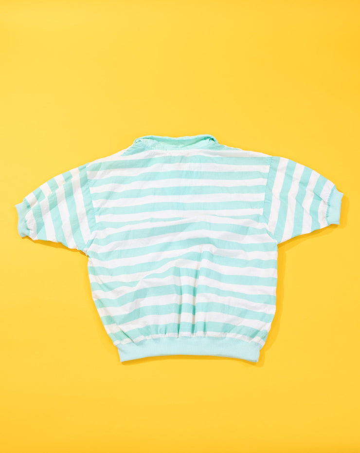 Vintage 80s Lavon Striped Retro 3/4 Sleeve Pullover