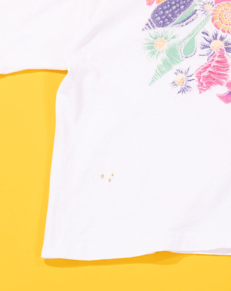 Vintage 80s Sun Lover Floral Crop Top and Shorts Set