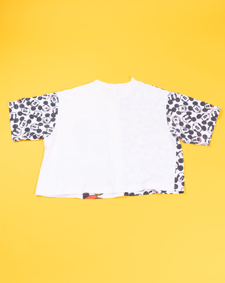 Vintage 90s Disney Mickey Mouse Upcycled Crop Top