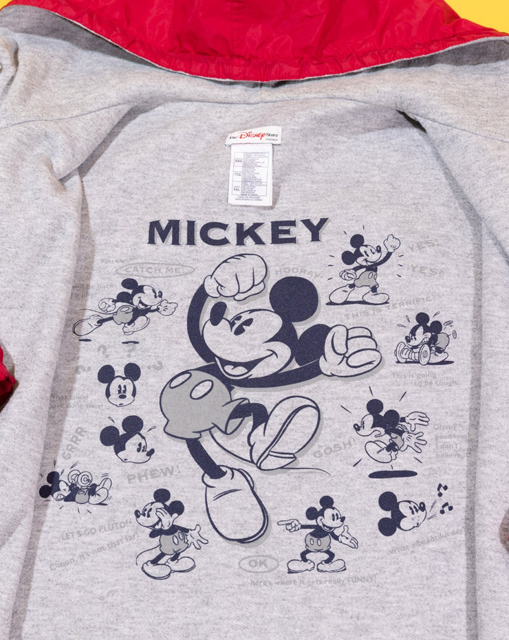 Vintage 90s The Disney Store Mickey Embroidered Zip Up Jacket