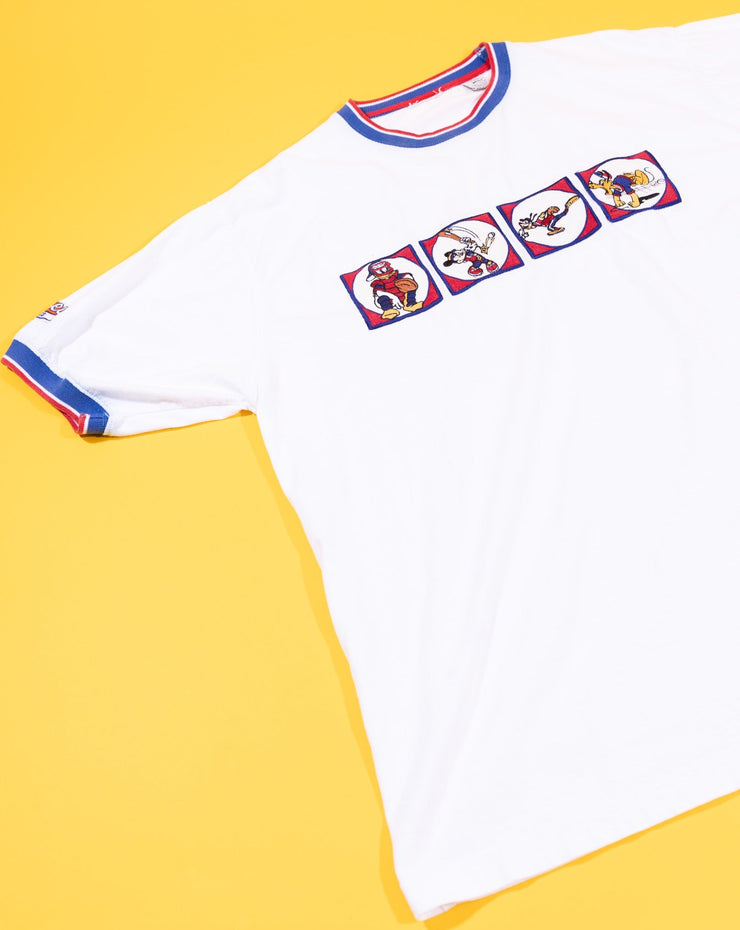 Vintage 90s Disney Athletics Character Embroidered T-shirt