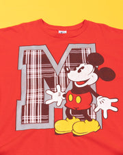 Vintage 90s Disney Mickey Mouse 'M' Oversized Crop Top