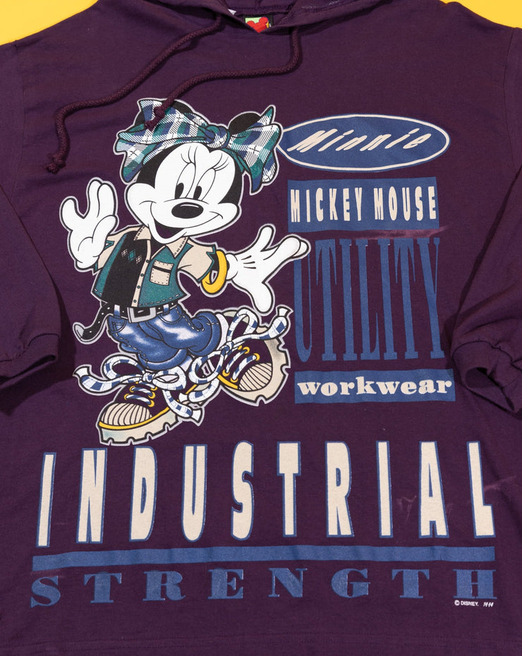 Vintage 90s Disney Jerry Leigh Minnie Mouse Utility Workwear Long Sleeve T-shirt