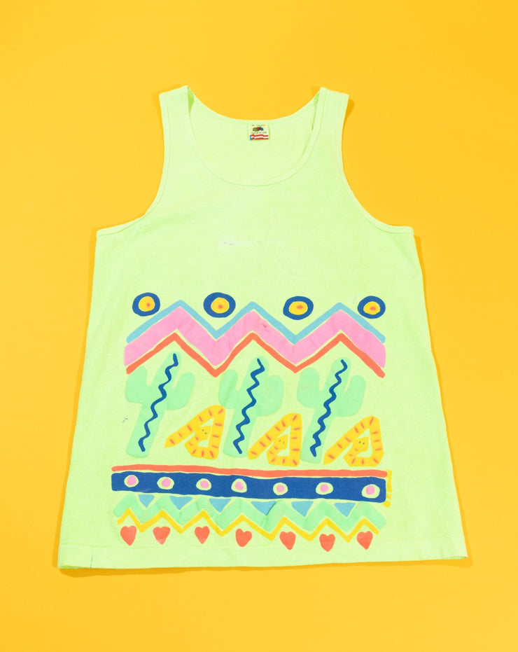 Vintage 90s Neon Retro Tank Top