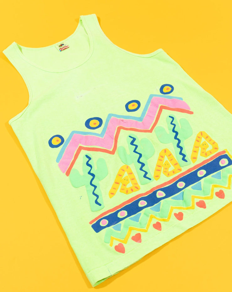 Vintage 90s Neon Retro Tank Top