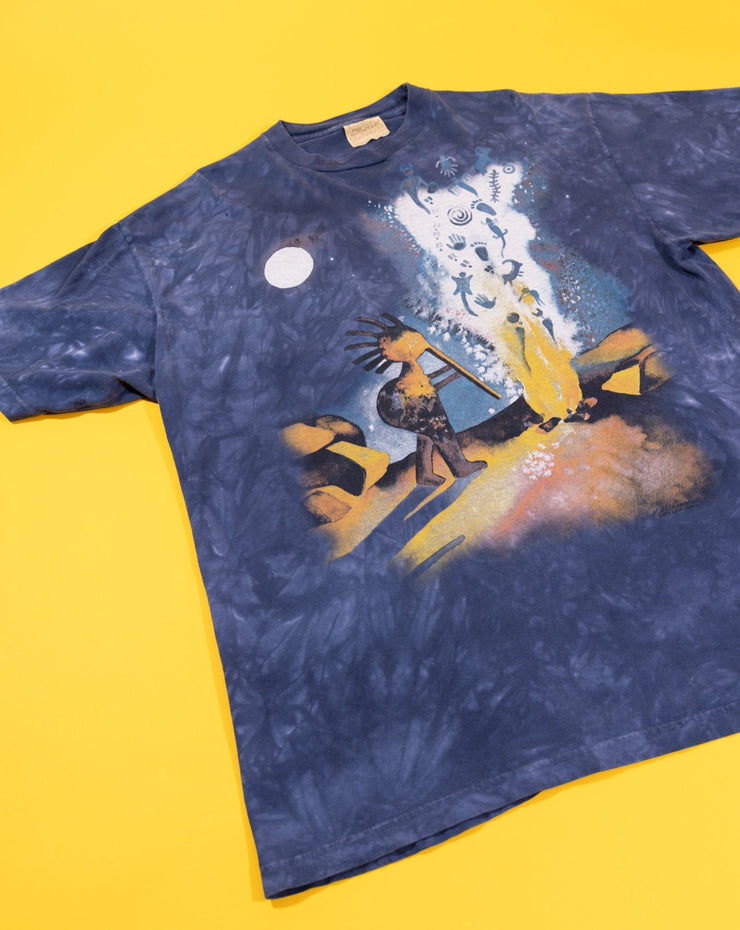 Vintage Y2K The Mountain Aztec Campfire Tie-dye T-shirt