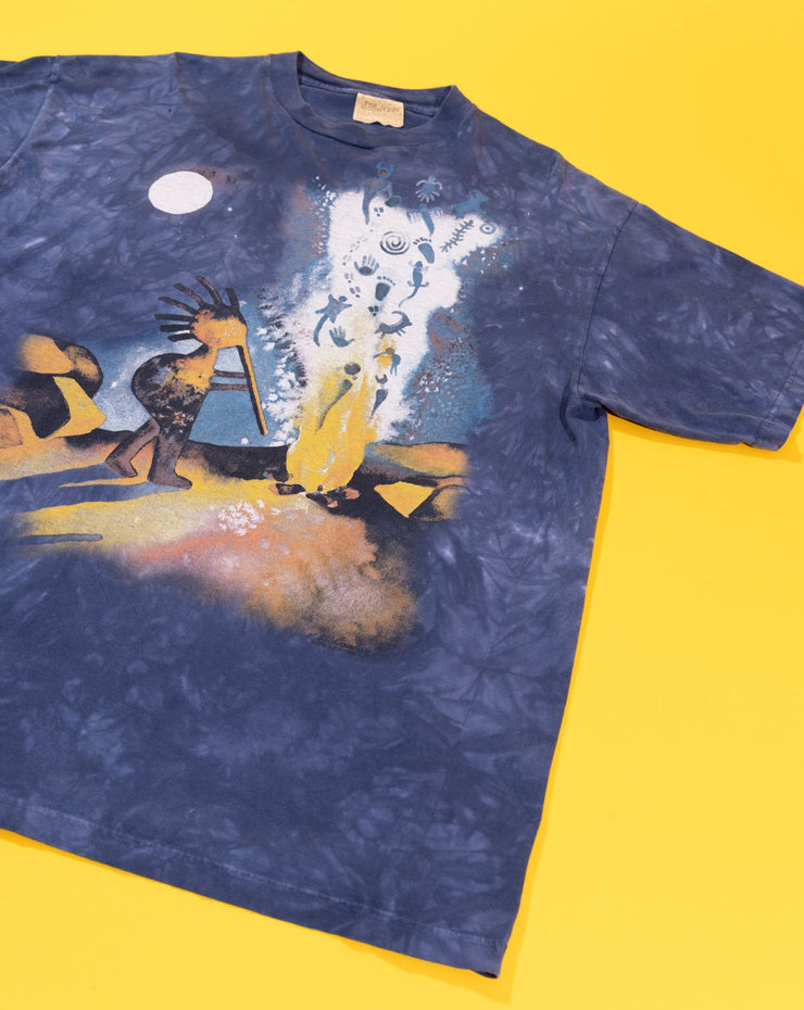 Vintage Y2K The Mountain Aztec Campfire Tie-dye T-shirt