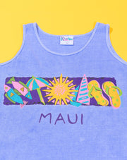 Vintage 1993 Maui Crop Top/Tank Top