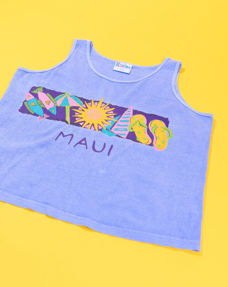 Vintage 1993 Maui Crop Top/Tank Top