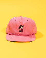 Vintage 90s Disney Mickey Golf Pink Strapback Hat
