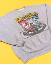 Vintage 1997 World Series Marlins Indians Crewneck Sweater