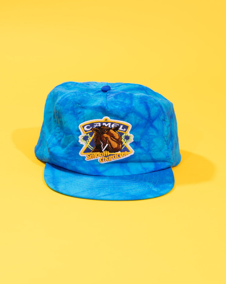 Vintage 80s Camel Cigarettes Smooth Character Tie-dye Snapback Hat