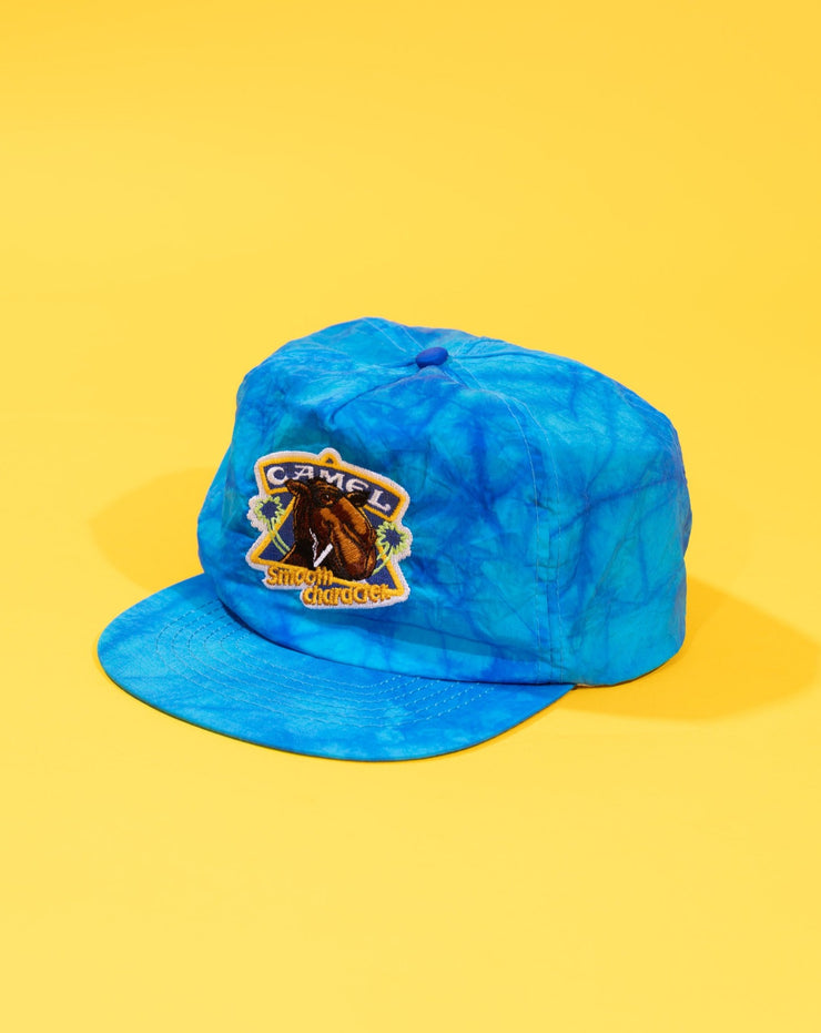 Vintage 80s Camel Cigarettes Smooth Character Tie-dye Snapback Hat