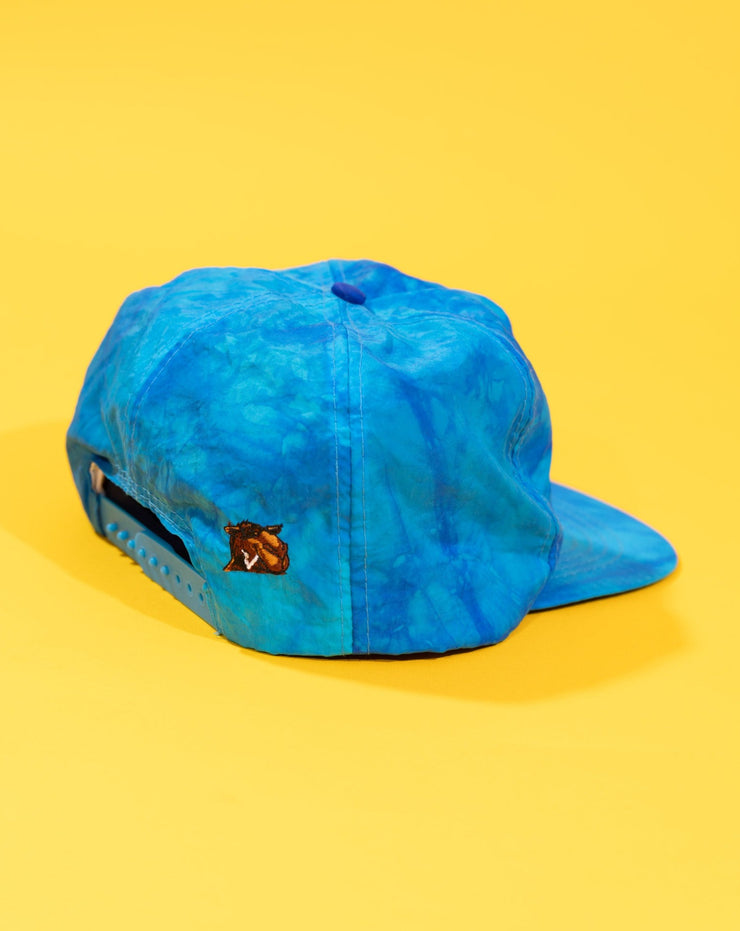 Vintage 80s Camel Cigarettes Smooth Character Tie-dye Snapback Hat