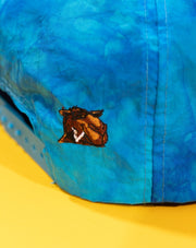 Vintage 80s Camel Cigarettes Smooth Character Tie-dye Snapback Hat