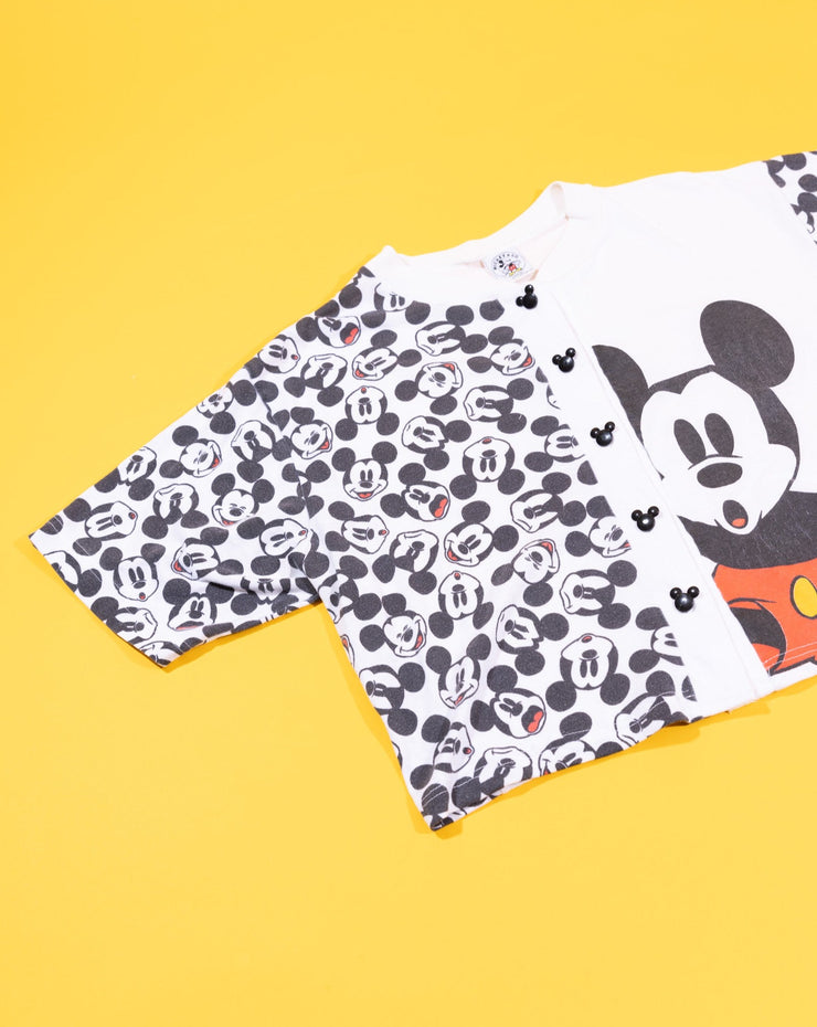Vintage 90s Disney Mickey Mouse Upcycled Crop Top