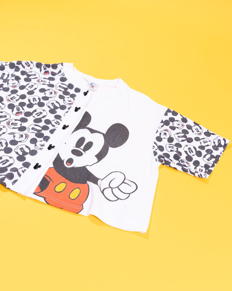 Vintage 90s Disney Mickey Mouse Upcycled Crop Top
