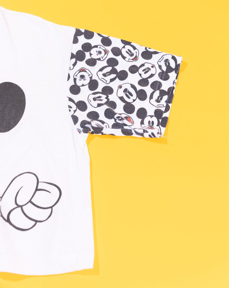 Vintage 90s Disney Mickey Mouse Upcycled Crop Top