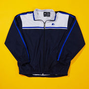 Vintage Starter Windbreaker Jacket (Black/Blue/White)