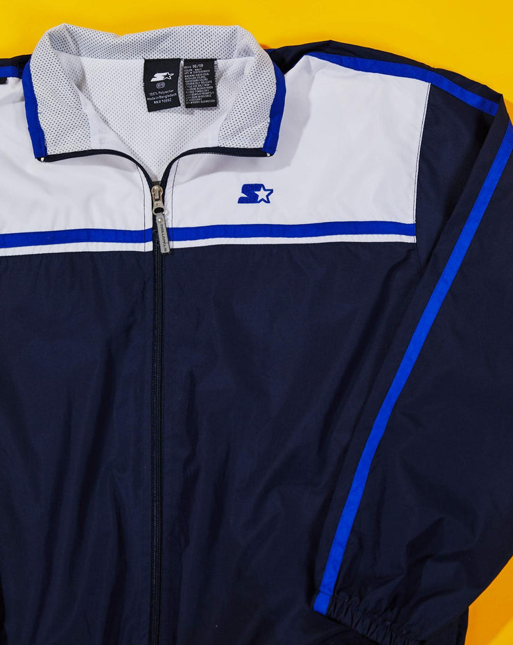 Vintage Starter Windbreaker Jacket (Black/Blue/White)