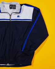 Vintage Starter Windbreaker Jacket (Black/Blue/White)