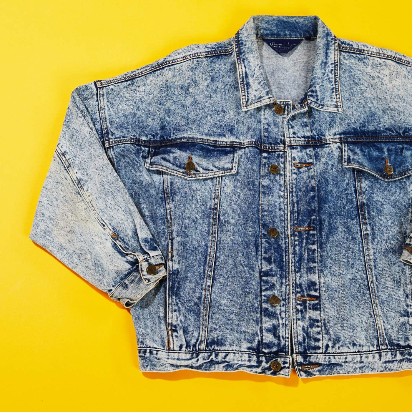 Vintage 80s Mizz Lizz Acid Wash Denim Jacket – Retro Candy World