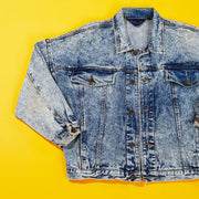 Vintage 80s Mizz Lizz Acid Wash Denim Jacket