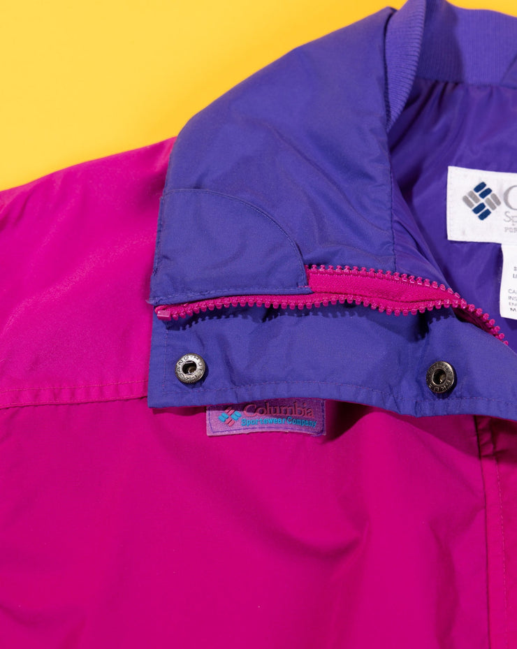 Vintage 90s Columbia Color Block Bugaboo Jacket (Pink /Purple)