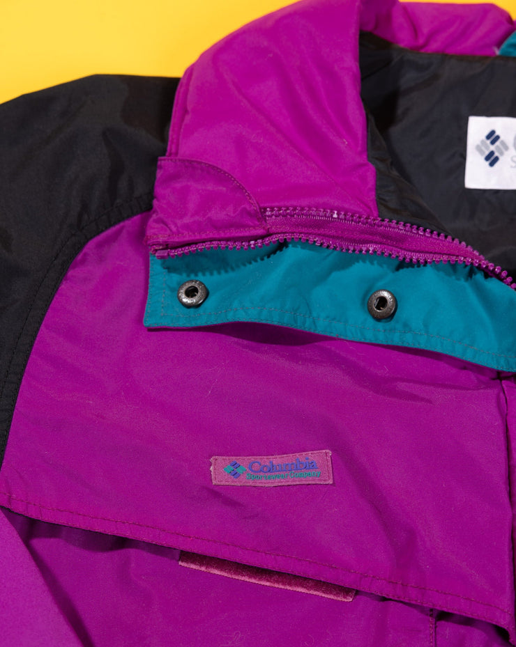 Vintage 90s Columbia Jacket (Purple/Teal)