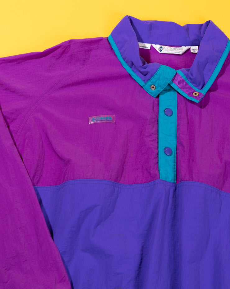 Vintage 90s Columbia Color Block Pullover Jacket (Radial Sleeve)