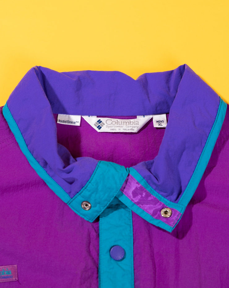 Vintage 90s Columbia Color Block Pullover Jacket (Radial Sleeve)