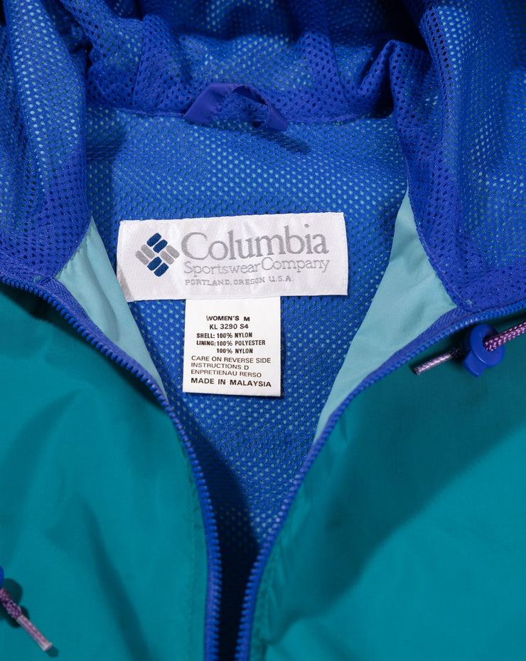 Vintage 90s Columbia Color Block Pullover Hoodie Jacket