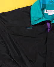 Vintage 90s Columbia Jacket (Teal/Purple/ Black)