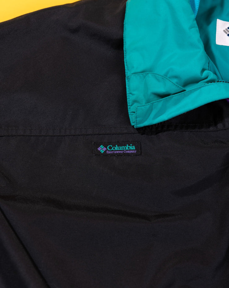 Vintage 90s Columbia Jacket (Teal/Purple/ Black)