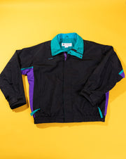 Vintage 90s Columbia Jacket (Teal/Purple/ Black)