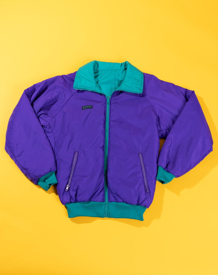 Vintage 90s Columbia Reversible Jacket (Teal/Purple)