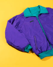 Vintage 90s Columbia Reversible Jacket (Teal/Purple)