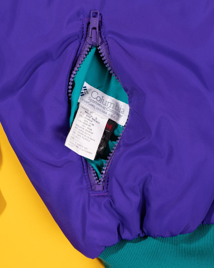 Vintage 90s Columbia Reversible Jacket (Teal/Purple)