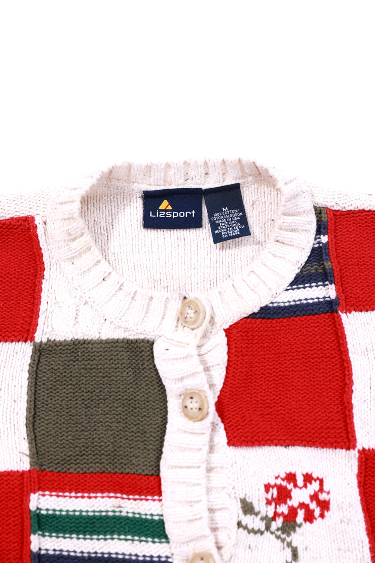 Vintage 90s Liz Sport Cardigan Sweater